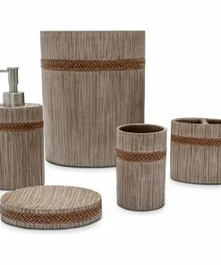 Promo 🌟 Michael Amini Carly 5-Piece Bath Accessory Set 👏