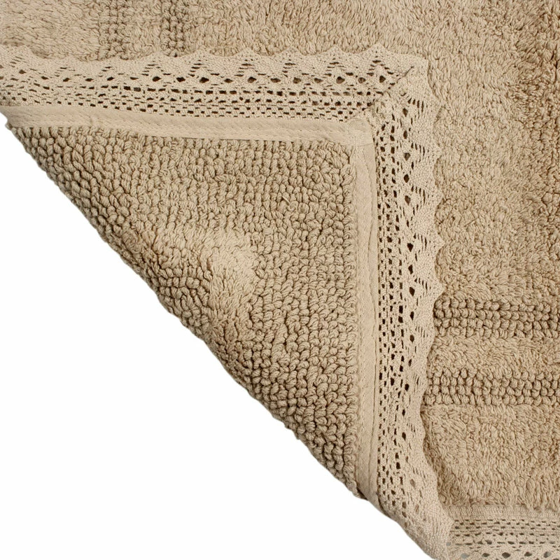 Best Pirce ⭐ Home Weavers Inc. Opulent Collection - Reversible 4 Piece Bath Rug Set, Machine Wash, Linen ✨ - Image 5