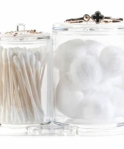 Wholesale 💯 Huji Clear Acrylic Cosmetic Organizer With Lids 🎉