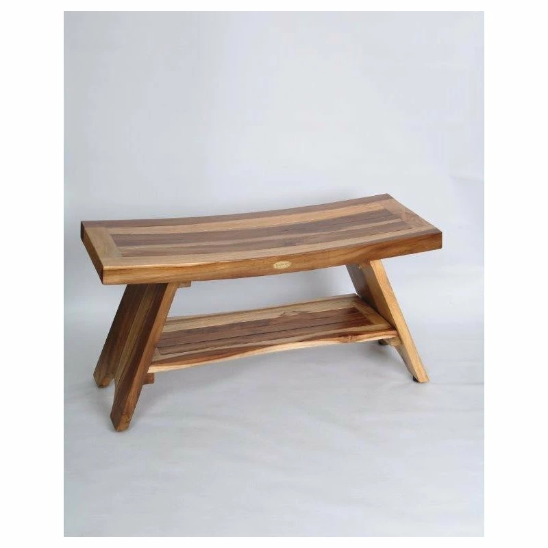 Best Sale π€© EcoDecors EarthyTeak Serenity Style Shower Bench, 35" π - Image 2