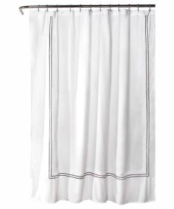 Coupon ✔️ Lush Decor Hotel Collection Shower Curtain White/Gray 72x72 🔔