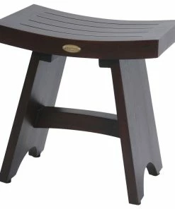 Discount โจ DecoTeak 18" Serenity Teak Eastern Style Shower Bench, Without Shelf ๐