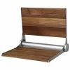 Coupon 🔥 Anzzi Saxon 17 In. Teak Wall Mounted Folding Shower Seat 😀