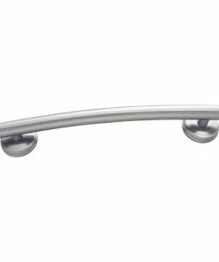 Deals 💯 Grabcessories By LiveWell Home Safety Solutions Curved Contemporary Arched Grab Bar With Grips And Anchors, Brushed Nickel, 16" ✨