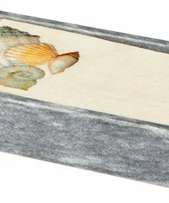Cheap ⌛ Marble Crafter Mytus Collection Guest Towel Tray, Cloud Gray Marble 🎁