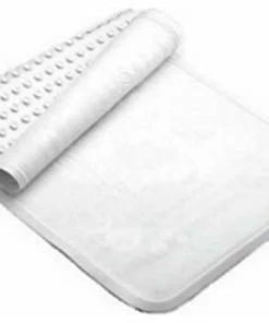 New 🧨 Rubbermaid 1982729 Machine Washable Extra Large Bath Mat, White, 18"x36" 🎁