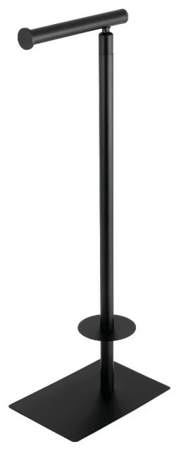 New ๐ Kingston Brass Claremont Freestanding Toilet Paper Holder In Matte Black CC8000 ๐