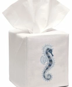Best deal 👍 Jacaranda Living Tissue Box Cover, Blue Seahorse 🔔