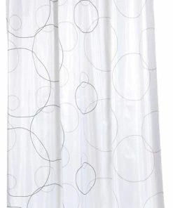 Discount 🥰 Carnation Extra Long "Ava" Fabric Shower Curtain ⭐