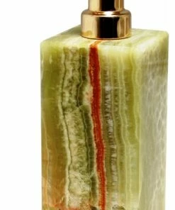 Cheapest ✔️ Marble Crafter Myrtus Collection Whirl Green Onyx Soap Dispenser ✔️