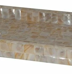 Buy ⭐ TATARA Nu Steel Capris 👩 Mother Of Pearl Rectangular Tray ✨