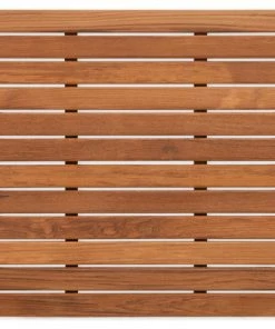 Coupon 😍 Teakworks4u Teak Mat WIth Rounded Corners, 25"x18" ⭐