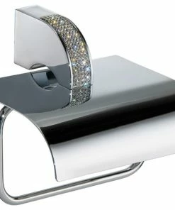 Best Pirce ✔️ Manillons Torrent Carmen Collection Toilet Paper Holder With Swarovski Crystals 💯