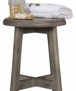 Flash Sale 👍 DecoTeak CoastalVogue Shoji 18" Tall Stool GR910, Gray 🥰