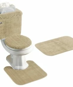 Brand new 😉 Better Home 5 PIECE BATH RUG, CONTOUR, LID, TANK LID And TANK COVER SET, SAND 😉