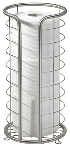 Deals 🔔 IDesign Forma Toilet Tissue Reserve, Brushed Stainless Steel ⌛