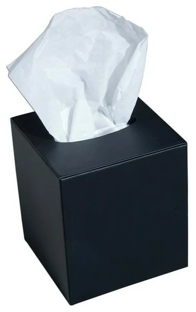 Discount โ๏ธ Dacasso A1037 Classic Black Leather Tissue Box Cover ๐