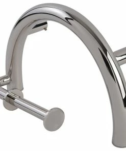 Deals 🛒 CSI Bathware Half Circle Grab Bar With Toilet Paper Holder, Polished 🔔