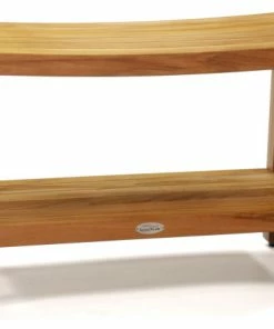 Cheapest ❤️ AquaTeak Patented 30" Sumba™ Teak Shower Bench With Shelf ✨