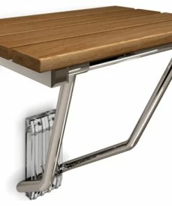 Cheap 👏 DreamLine SHST-02-TN Natural Teak Folding Shower Seat. ADA Compliant Shower Seat 🧨