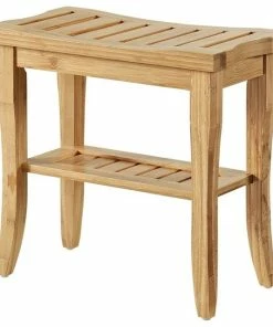 Wholesale 😉 Linon Home Decor Products Bracken Bamboo Stool Natural Bamboo ✨