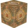 Outlet 💯 Marye-Kelley TB315-Gold Medallion Tissue Box Cover ❤️