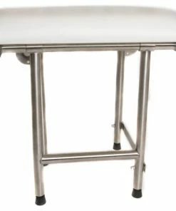 Coupon 😉 CSI Bathware Rectangle Padded Folding Shower Seat With Swing Down Legs, 22"x16" 🎁