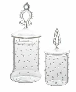 New 🔔 Abigails Inc La Boheme Apothecary Jars, Set Of 2 🎉