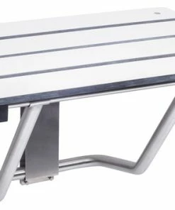 Best deal 👏 CSI Bathware Rectangle Phenolic Slatted Wall Mount Folding Shower Seat, 22"x16 🧨