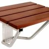 Budget 🔥 Steam Spa Fit 14.96 In. Teak Wall Mounted Folding Shower Seat 🛒