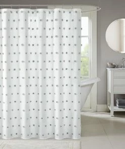 Cheap 😍 Olliix Madison Park Shower Curtain With White Finish MP70-3477 👍