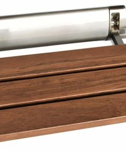 Outlet 🛒 Steam Spa Kind 20 In. Teak Wall Mounted Folding Shower Seat ✔️