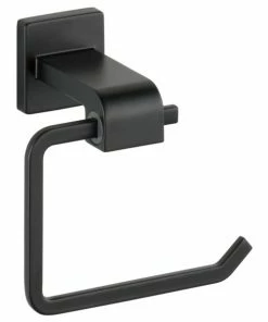 Hot Sale ⭐ Delta Faucet Delta Ara Toilet Tissue Holder, Matte Black, 77550-BL 🧨